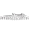 Thumbnail Image 1 of Sterling Silver 9.4 Inch 0.09ct Diamond Adjustable Bolo Bracelet