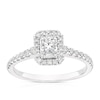 Thumbnail Image 0 of 9ct White Gold 0.50ct Diamond Emerald Halo Ring