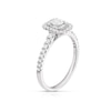 Thumbnail Image 1 of 9ct White Gold 0.50ct Diamond Emerald Halo Ring