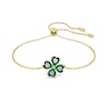 Thumbnail Image 0 of Swarovski Idyllia Gold-Tone & Green Crystal Clover Bracelet