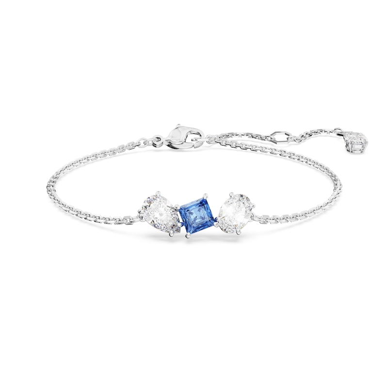 Swarovski Mesmera Silver Tone & Blue Crystal Bracelet