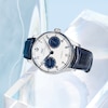 Thumbnail Image 6 of IWC Portugieser Men's White Dial & Blue Alligator Leather Strap Watch