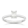 Thumbnail Image 0 of Platinum 0.50ct Diamond Emerald Cut Solitaire Ring