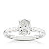 Thumbnail Image 0 of Platinum 1ct Diamond Oval Cut Solitaire Ring