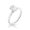 Thumbnail Image 1 of Platinum 1ct Diamond Oval Cut Solitaire Ring