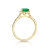 Thumbnail Image 2 of Le Vian 14ct Yellow Gold 0.29ct Diamond & Emerald Pear Shape Ring