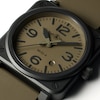 Thumbnail Image 3 of Bell & Ross BR 03 Military Khaki Green Rubber Strap Watch