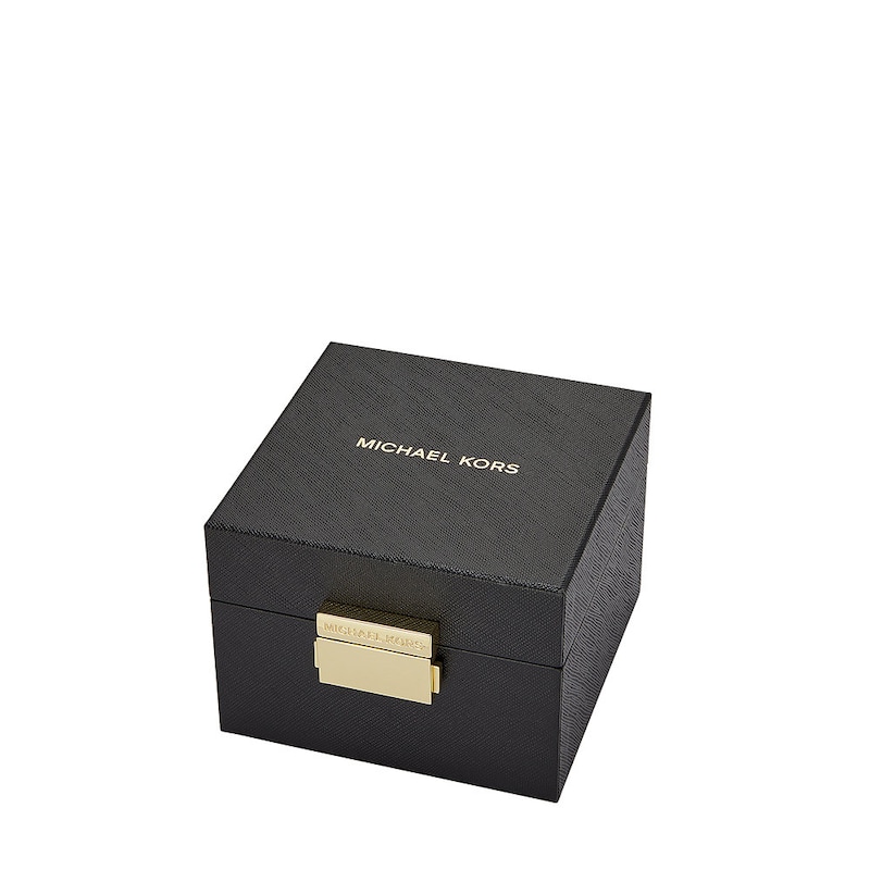 Michael Kors Lexington Gold-Tone Crystal Watch, Bracelet & Earring Giftset