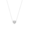 Thumbnail Image 0 of Michael Kors Love Sterling Silver Tapered Baguette Heart Pendant Necklace