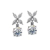 Thumbnail Image 0 of CARAT* LONDON Jasmine Sterling Silver & Round Cubic Zirconia Drop Earrings