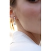 Thumbnail Image 2 of CARAT* LONDON Kendall White Gold Plate Round & CZ Pear Drop Earrings