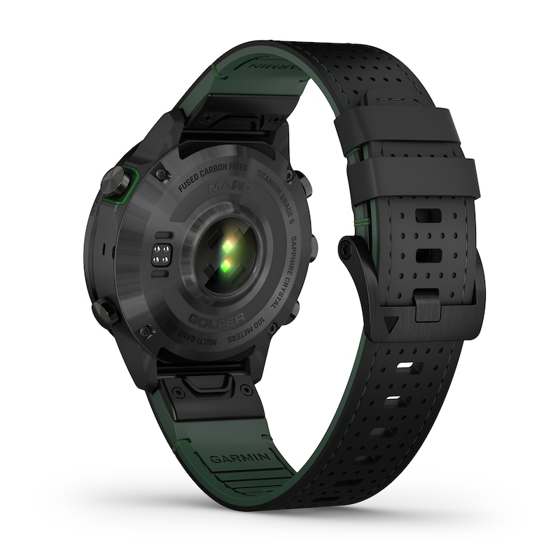 Garmin Marq Golfer (Gen 2) Black Leather & Rubber Carbon Edition Smartwatch