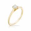Thumbnail Image 1 of 14ct Yellow Gold 0.25ct Diamond Round Cut Solitaire Ring