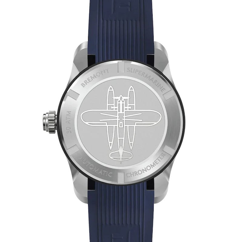 Bremont Supermarine S302 Blue Dial & Rubber Strap Watch
