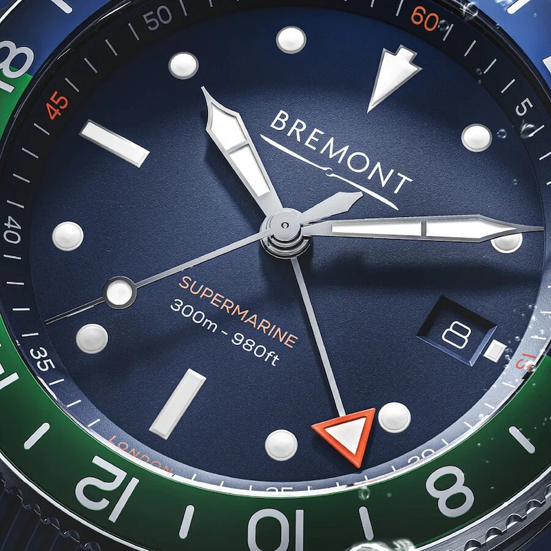 Bremont Supermarine S302 Blue Dial & Rubber Strap Watch
