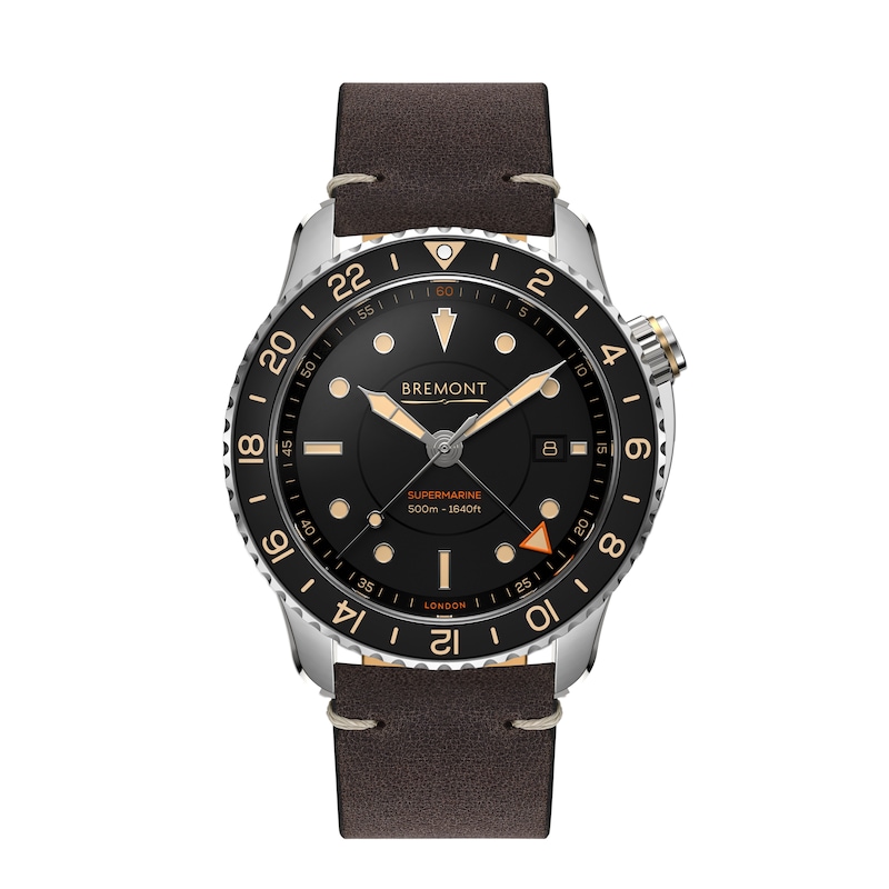 Bremont Supermarine S502 Men's Brown Leather Strap Watch