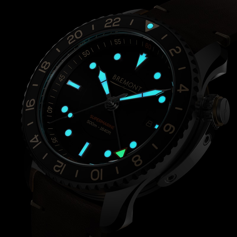 Bremont Supermarine S502 Men's Brown Leather Strap Watch