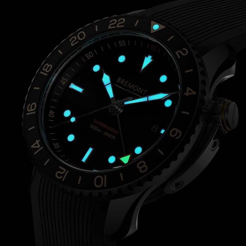 Bremont Supermarine S502 Men's Black Rubber Strap Watch