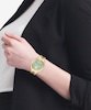 Thumbnail Image 3 of BOSS Lida Ladies' Green Dial & Gold-Tone IP Bracelet Watch