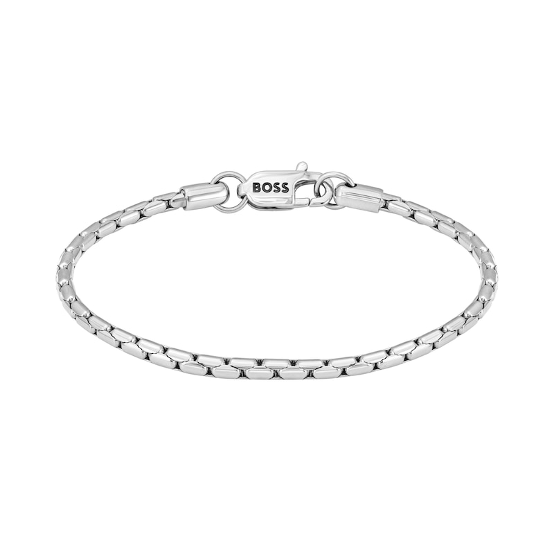 BOSS Evan Men's Stainless Steel 7.7 Inch Chain Bracelet