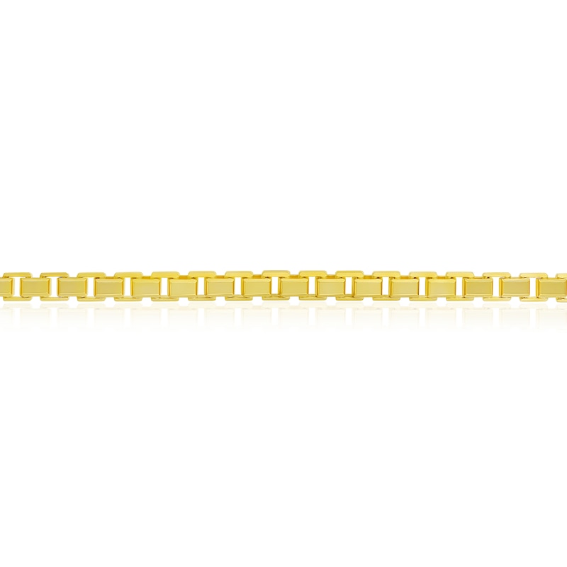 9ct Yellow Gold 8 Inch Box Chain Bracelet