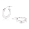 Thumbnail Image 0 of 9ct White Gold 8mm Plain Round Creole Hoop Earrings