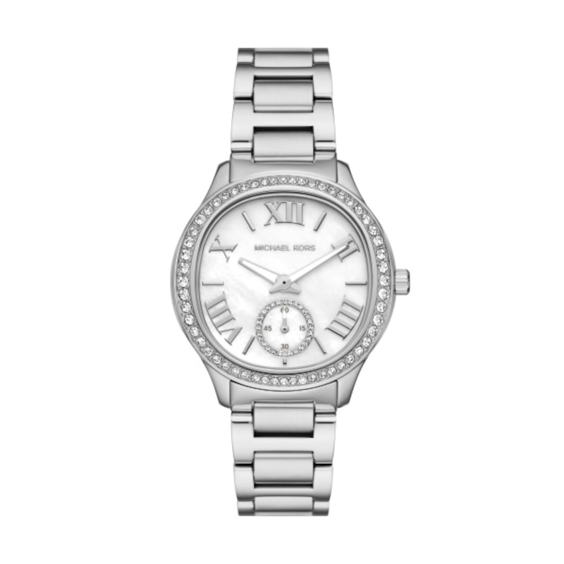 Michael Kors Sage Ladies' Crystal & Stainless Steel Bracelet Watch