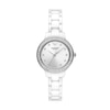 Thumbnail Image 0 of Emporio Armani Ladies' Silver Dial & Ceramic Bracelet Watch