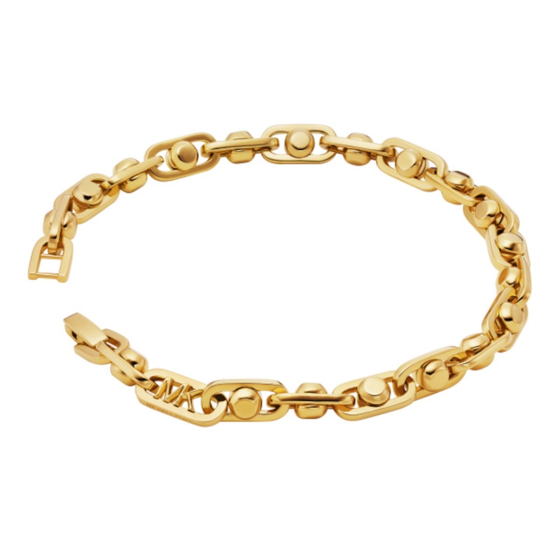 Michael Kors Ladies' 14ct Gold Plated Chain Bracelet