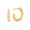 Thumbnail Image 1 of Michael Kors 14ct Gold Plated Sterling Silver Half Hoop Earrings