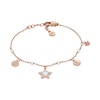 Thumbnail Image 0 of Emporio Armani Ladies' Rose Gold-Tone 6 Inch Station Charm Bracelet