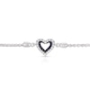 Thumbnail Image 1 of Vera Wang Sterling Silver 0.12ct Diamond & Sapphire Double Heart Bolo Bracelet