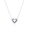 Thumbnail Image 0 of Vera Wang Sterling Silver 0.12ct Diamond & Sapphire Double Heart Pendant