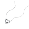 Thumbnail Image 1 of Vera Wang Sterling Silver 0.12ct Diamond & Sapphire Double Heart Pendant