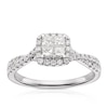 Thumbnail Image 0 of 14ct White Gold 0.50ct Diamond Cushion Shaped Cluster Ring