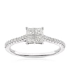 Thumbnail Image 0 of 14ct White Gold 0.50ct Diamond Princess Cut Cluster Ring