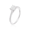 Thumbnail Image 1 of 14ct White Gold 0.50ct Diamond Princess Cut Cluster Ring