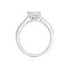 Thumbnail Image 2 of 14ct White Gold 0.50ct Diamond Princess Cut Cluster Ring