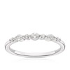 Thumbnail Image 0 of 9ct White Gold 0.15ct Diamond Oval & Round Cut Eternity Ring
