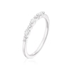 Thumbnail Image 1 of 9ct White Gold 0.15ct Diamond Oval & Round Cut Eternity Ring