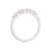 Thumbnail Image 2 of 9ct White Gold 0.15ct Diamond Oval & Round Cut Eternity Ring