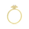 Thumbnail Image 2 of 18ct Yellow Gold 0.50ct Diamond Pear Shaped Double Halo Ring