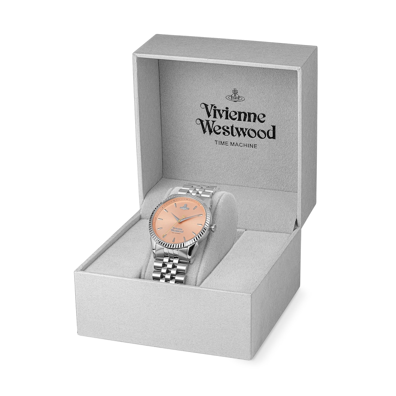 Vivienne Westwood Seymour Ladies' Peach Dial & Stainless Steel Watch