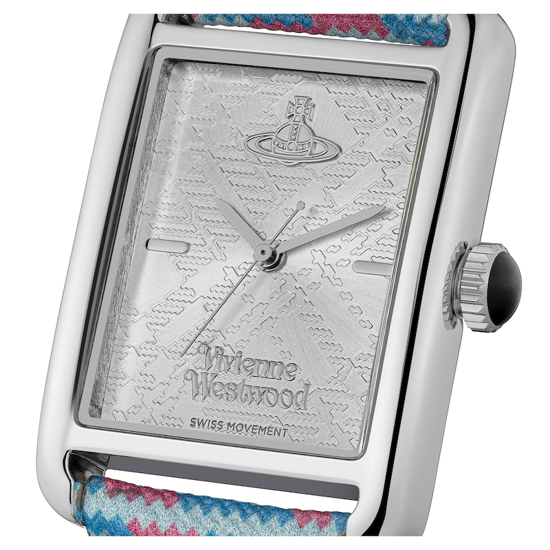 Vivienne Westwood Shacklewell Multi-Coloured PU Leather Strap Watch
