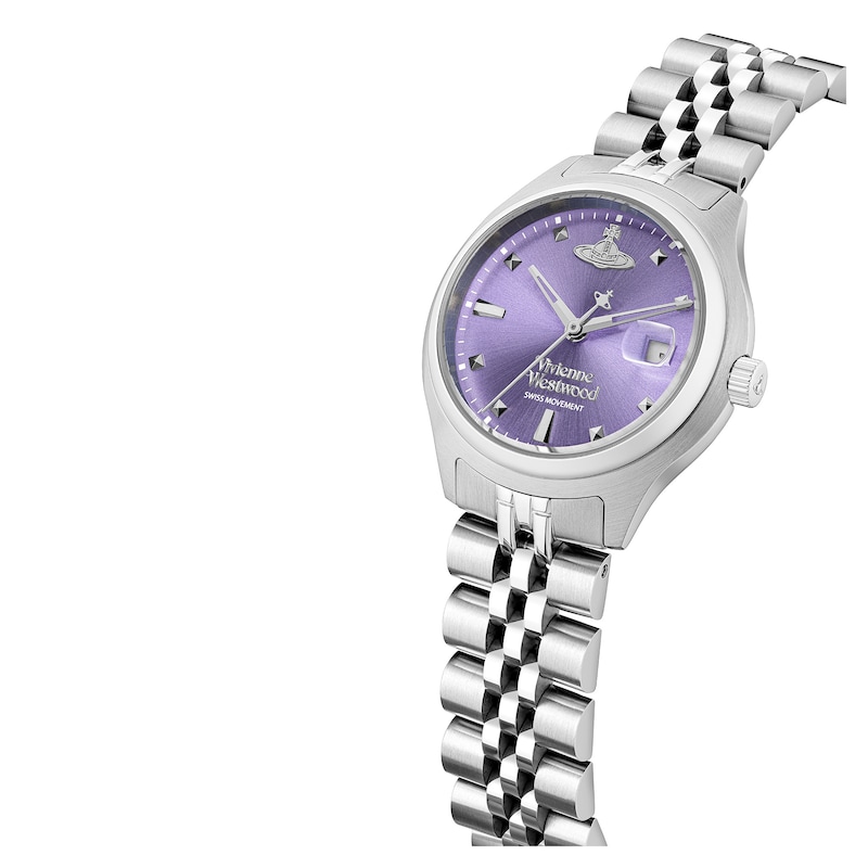 Vivienne Westwood Little Camberwell Lilac Dial & Stainless Steel Watch