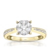 Thumbnail Image 0 of 9ct Yellow Gold 0.50ct  Diamond Cluster Ring