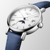 Thumbnail Image 5 of Longines Elegant Ladies' Moonphase Blue Leather Strap Watch
