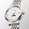Thumbnail Image 2 of Longines Elegant Ladies' Diamond 18ct Rose Gold & Stainless Steel Watch