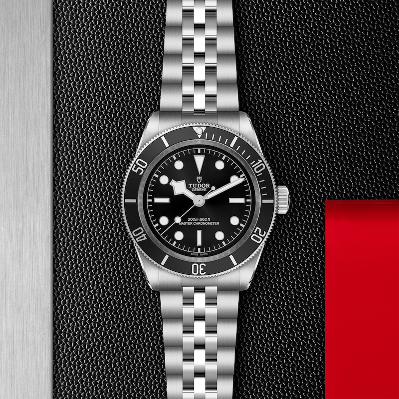 Tudor Black Bay Men's Black Dial & Stainless Steel Bracelet Watch