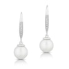 Thumbnail Image 2 of 9ct Gold Cultured Freshwater Pearl & Diamond Drop Earrings